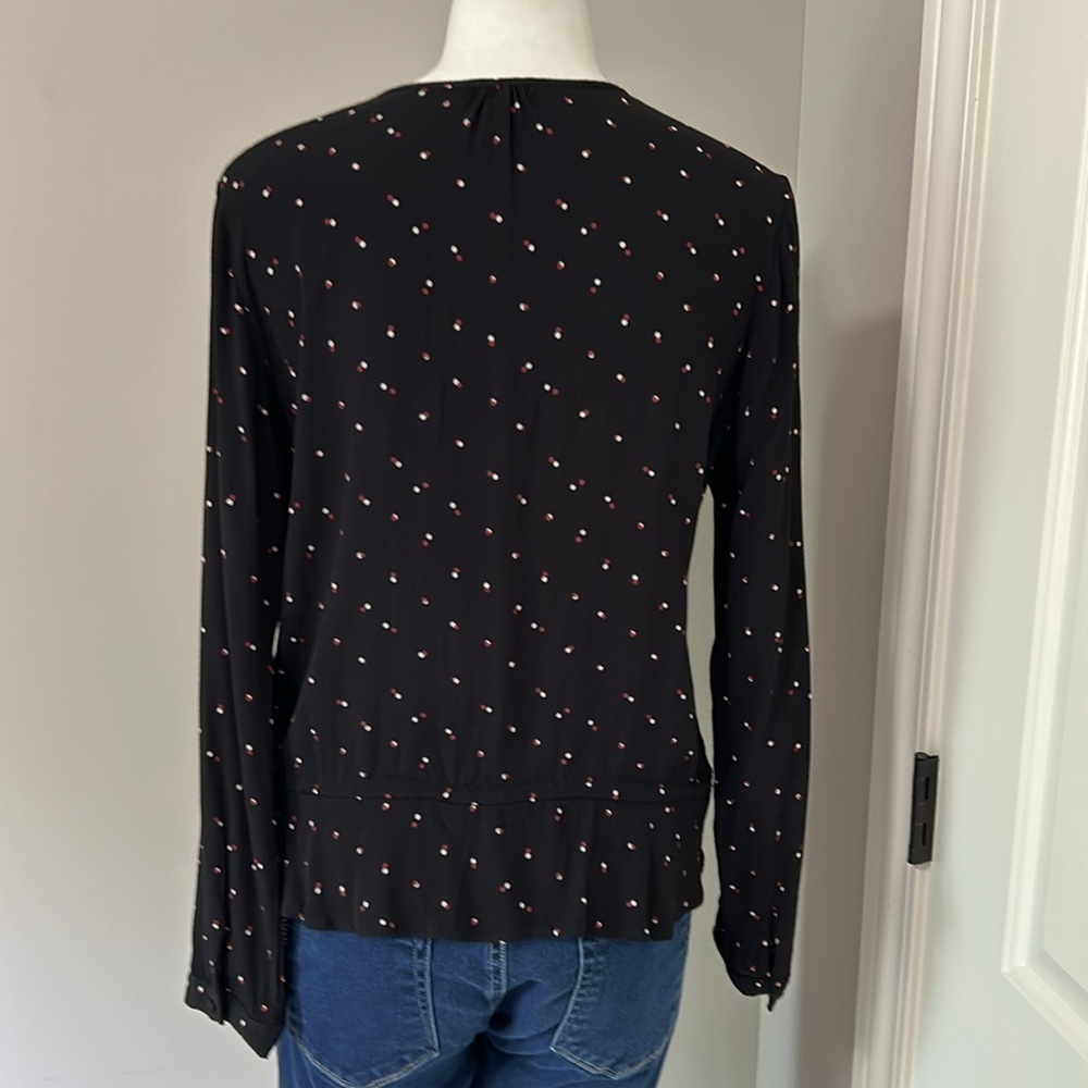 Rails Top Beaux Black Off Set Dot Button Front Bl… - image 7